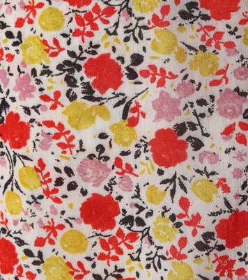 Robe portefeuille à fleurs | Ganni