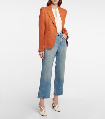 High-Rise Cropped Jeans | Victoria Beckham