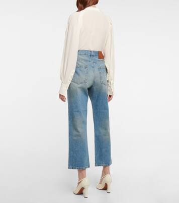 High-Rise Cropped Jeans | Victoria Beckham