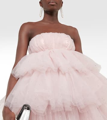 Robe bustier en tulle à ornements | Rotate