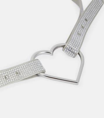 Heart crystal-embellished belt | Blumarine