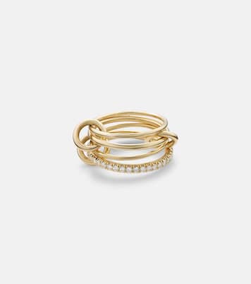 Pisces Pavé 18kt gold ring with diamonds | Spinelli Kilcollin
