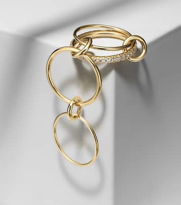 Pisces Pavé 18kt gold ring with diamonds | Spinelli Kilcollin