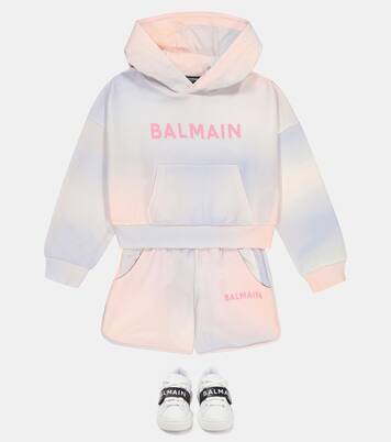 Printed cotton shorts | Balmain Kids