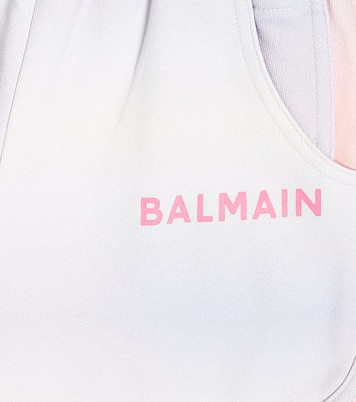 Printed cotton shorts | Balmain Kids