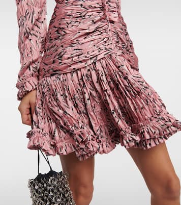 Printed ruched minidress | Rabanne