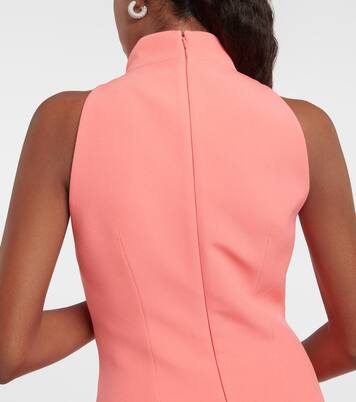 Robe Ratana en crêpe à plumes | Safiyaa