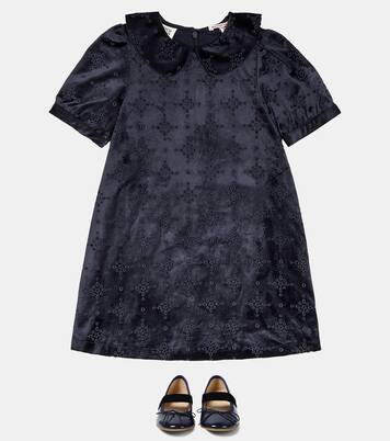Broderie anglaise velvet dress | Scotch & Soda Kids