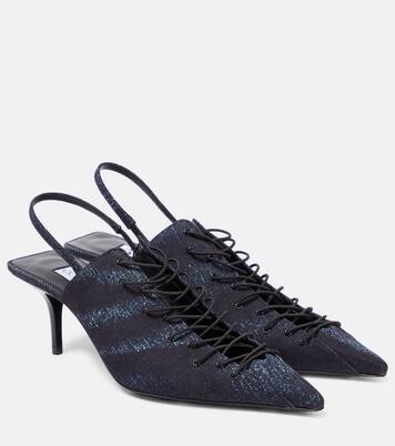 'x Jean Paul Gaultier Corset slingback pumps | Jimmy Choo