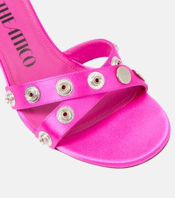 Cosmo 60 studded satin sandals | The Attico