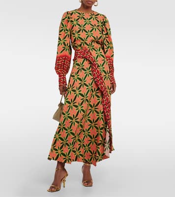 Violette ruffled crepe midi skirt | Ulla Johnson