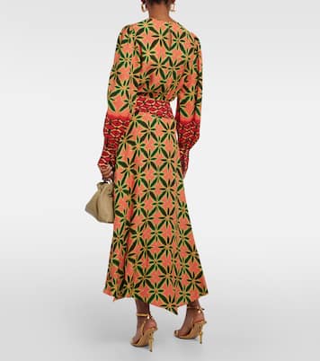 Violette ruffled crepe midi skirt | Ulla Johnson