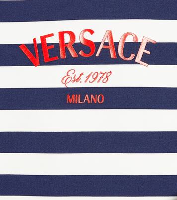 Baby logo striped swimsuit | Versace Kids