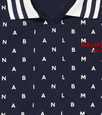 Polo imprimé en coton | Balmain Kids