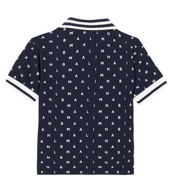 Polo imprimé en coton | Balmain Kids