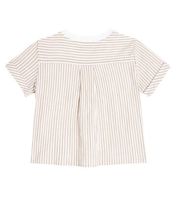 Baby bear-appliqué cotton T-shirt | Monnalisa