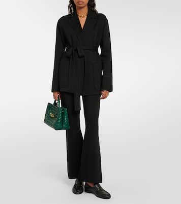 High-Rise-Schlaghose aus einem Seidengemisch | Joseph