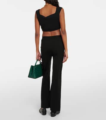 High-Rise-Schlaghose aus einem Seidengemisch | Joseph