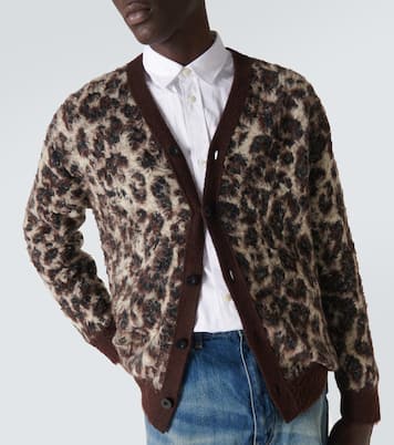 Cárdigan de mezcla de algodón en jacquard | Junya Watanabe