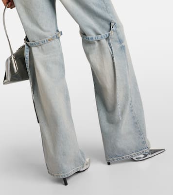 Jeans Sailor a gamba larga e vita media | Courrèges