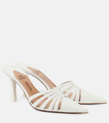 Nadia 85 cutout leather mules | Paris Texas