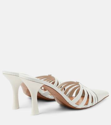 Nadia 85 cutout leather mules | Paris Texas