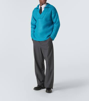 Ribbed-knit silk-blend sweater | Valentino