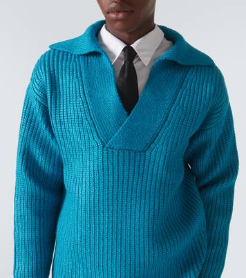 Ribbed-knit silk-blend sweater | Valentino