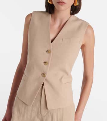 Weste aus einem Leinengemisch | Vince
