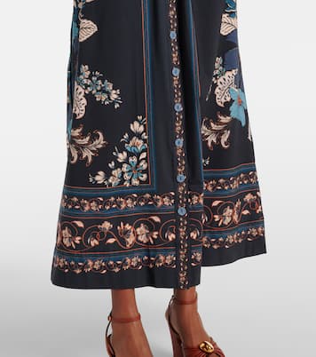 Robe midi Blossom Tapestry en coton | Farm Rio