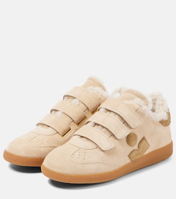 Baskets Beth en daim et shearling | Isabel Marant