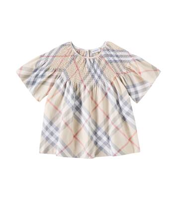 KG5 Cali checked cotton top | Burberry Kids