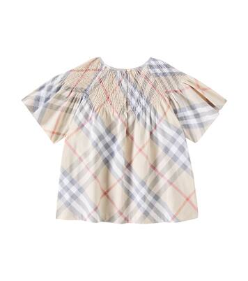 KG5 Cali checked cotton top | Burberry Kids