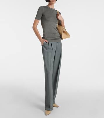 Leather and mesh ankle boots | The Row