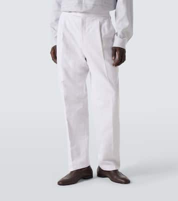 Straight Hose aus Baumwolle und Leinen | Berluti