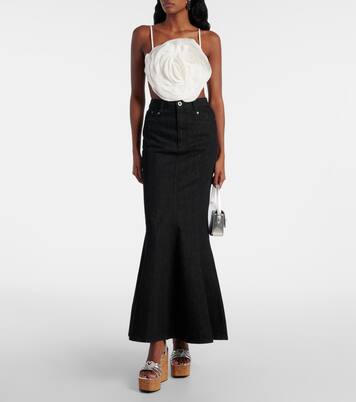 Double Heart metallic leather wedge sandals  | Mach & Mach