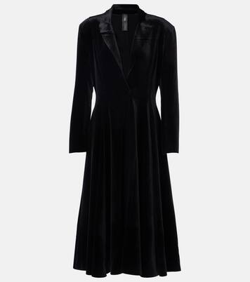 Velvet blazer dress | Norma Kamali