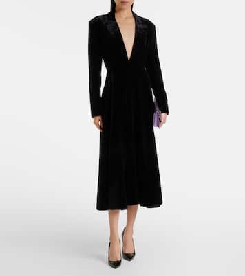 Velvet blazer dress | Norma Kamali