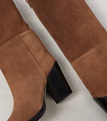 Cece 80 suede knee-high boots | Jimmy Choo