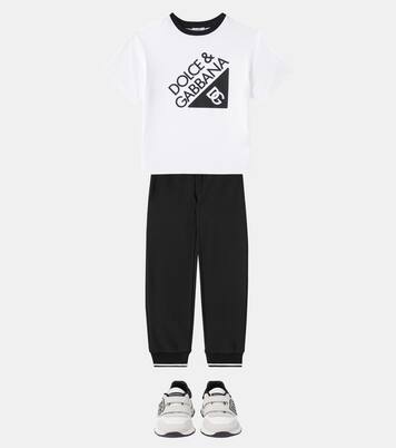 DG cotton jersey sweatpants | Dolce&Gabbana Kids