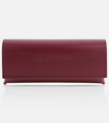 Logo embellished rectangular sunglasses | Gucci