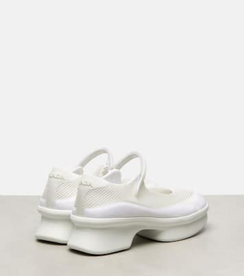 Mary-Jane-Ballerinas Wavy aus Mesh | Prada
