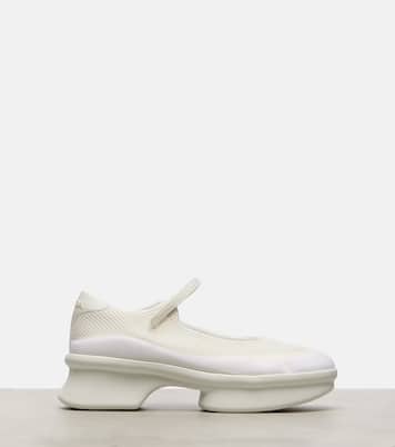 Mary-Jane-Ballerinas Wavy aus Mesh | Prada