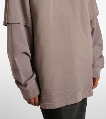 Printed cotton jersey hoodie | Acne Studios