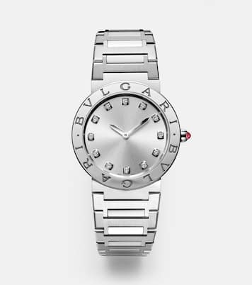 Orologio Bvlgari Bvlgari Lady 33mm in acciaio inossidabile con diamanti e rubellite | Bvlgari