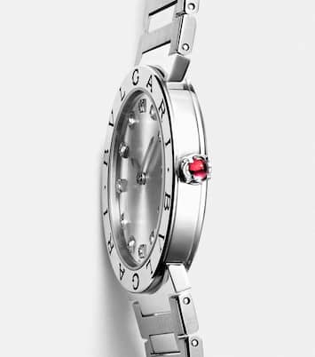 Orologio Bvlgari Bvlgari Lady 33mm in acciaio inossidabile con diamanti e rubellite | Bvlgari