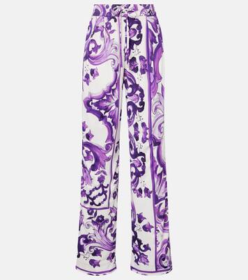 Weite Hose Majolica | Dolce&Gabbana