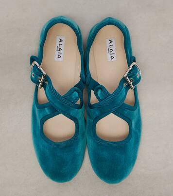 Ballerinas aus Samt | Alaïa
