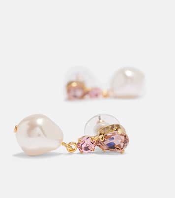 Kristina gold-plated drop earrings | Jennifer Behr