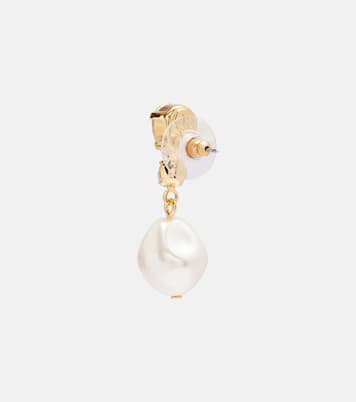 Kristina gold-plated drop earrings | Jennifer Behr